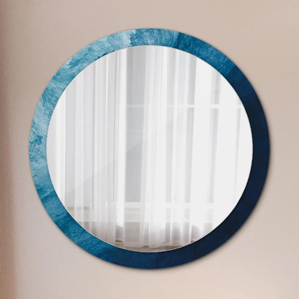 Okrúhle ozdobné zrkadlo Abstraktné umenie fi 100 cm