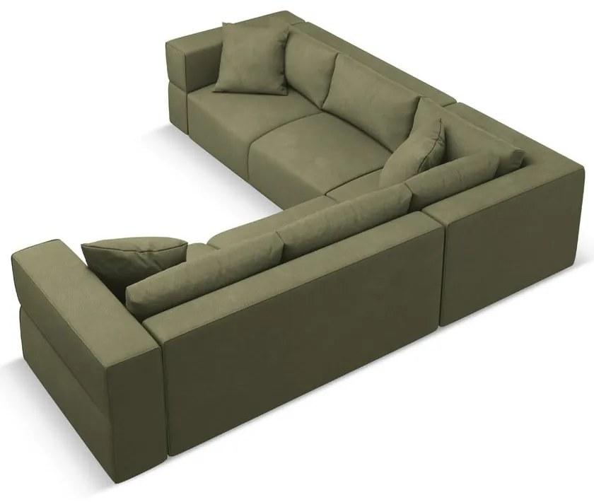 Svetlozelená variabilná rohová pohovka Esther – Milo Casa