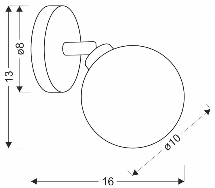 Nástenné svietidlo v bronzovej farbe ø 10 cm Rodia – Candellux Lighting