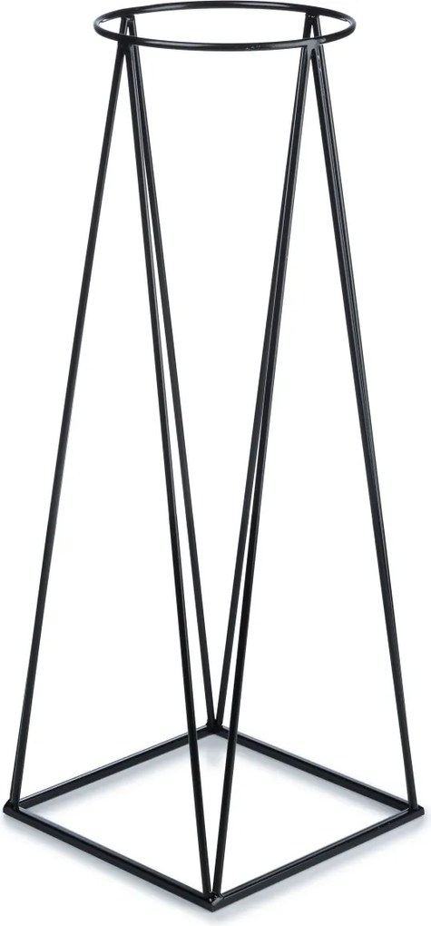 STOJAN NA KVETINÁČ SQUARE 96X30X30 CM ČIERNA