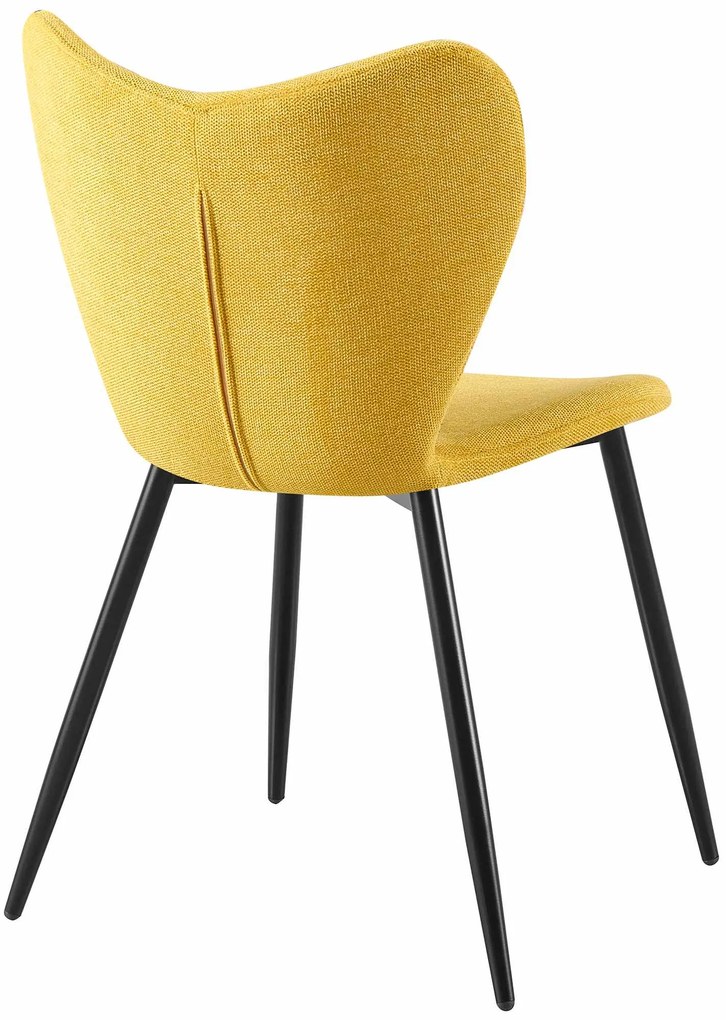 Jedálenská stolička Maika látka - žltá