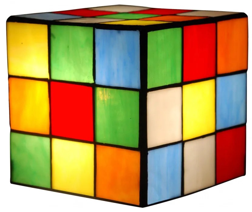 Lampa tiffany RUBIK 15*15*15