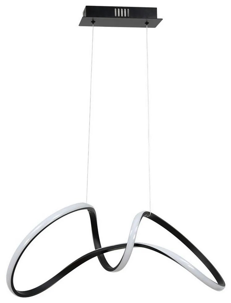 LED Luster na lanku TESORO LED/48W/230V čierna