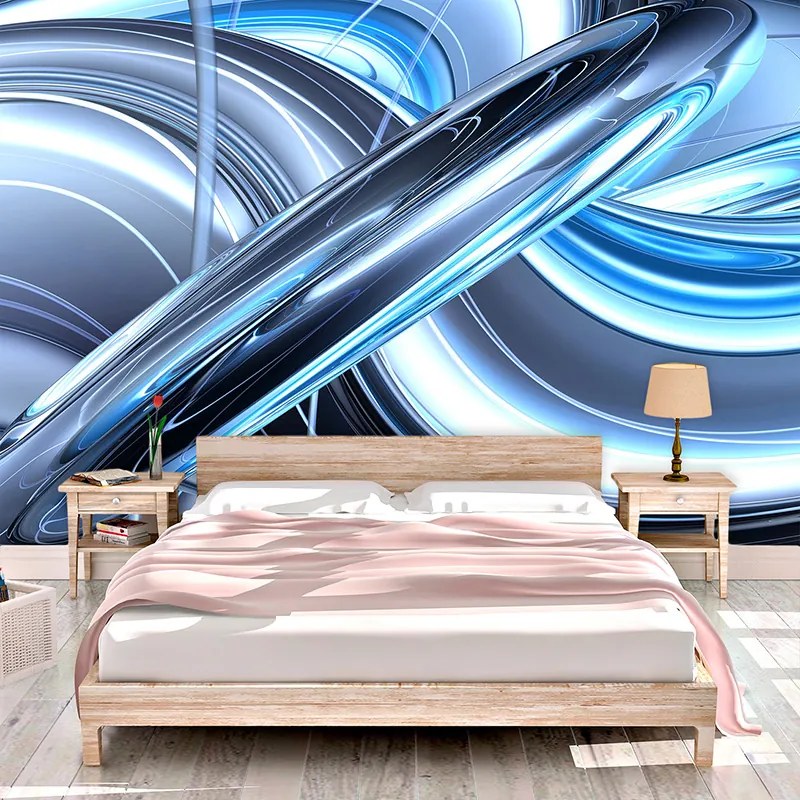 Sablio Tapeta Modrá abstrakcia - 125x75 cm