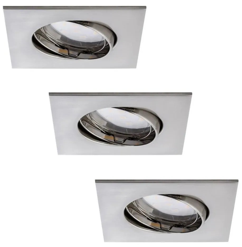 Paulmann Paulmann 92773 - SADA 3x LED Kúpeľňové podhľadové svietidlo COIN LED/6,8W/230V W0658