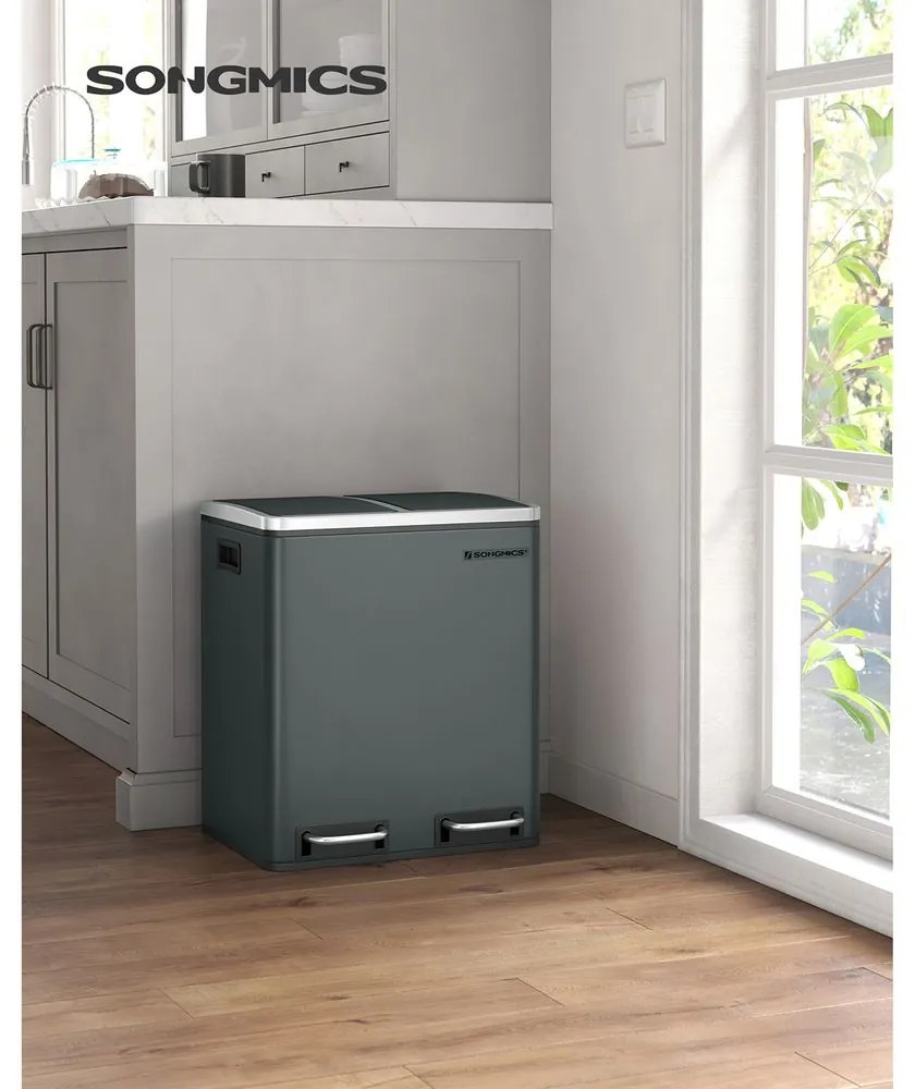 Recyklačný odpadkový kôš SONGMICS LTB30GS