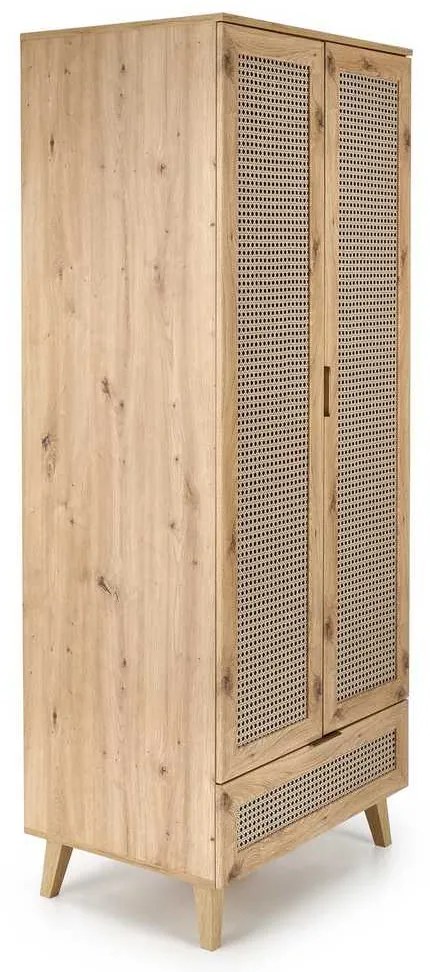 Šatníková skriňa Rustico, dub artisan