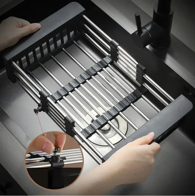 Teleskopický odkvapkávač čierny 322101