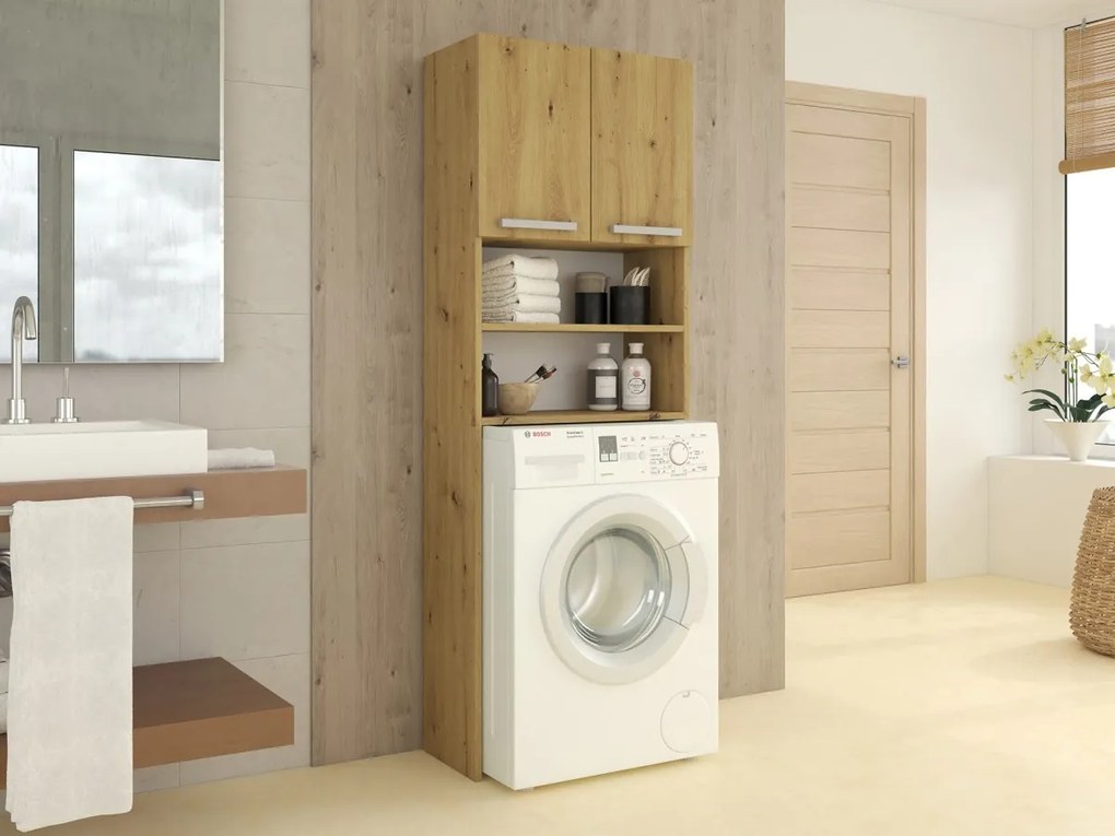 Kúpeľňová skrinka nad práčku Della dub artisan