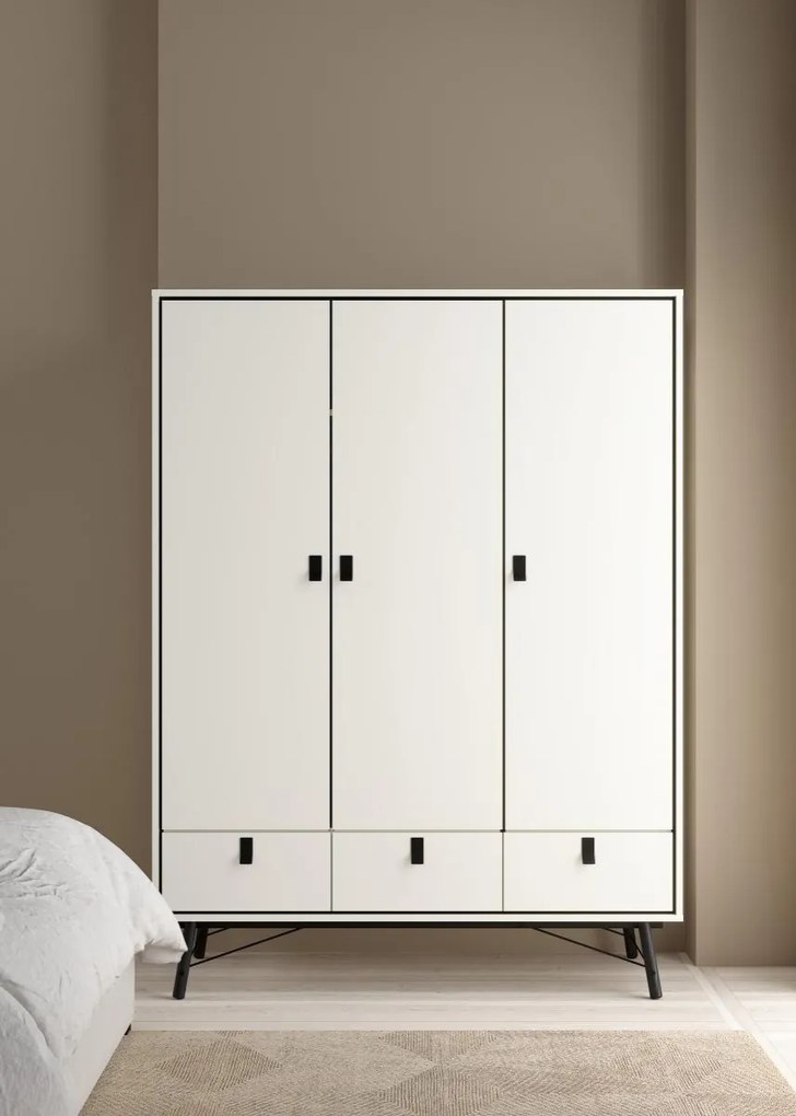 Šatníková skriňa Rainy 150 cm biela