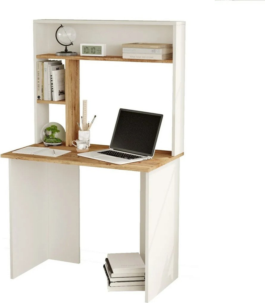 Pracovný stôl Brino Atlantic Pine and White