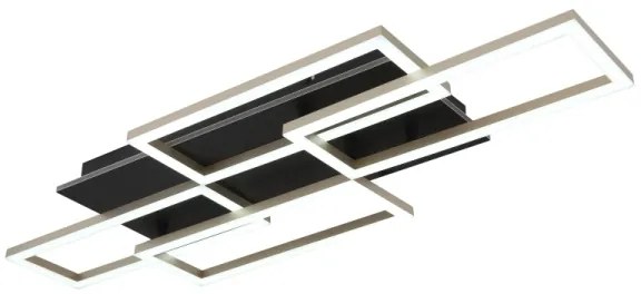 Globo 67359-40A - LED stmievateľné stropné svietidlo JEFFRY 40W/230V 32,5x87,5 cm čierne + diaľkové ovládanie