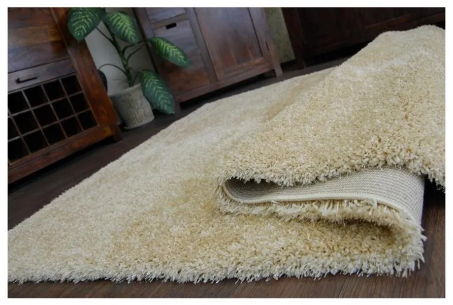 Kusový koberec Shaggy Narin krémý 120x170cm