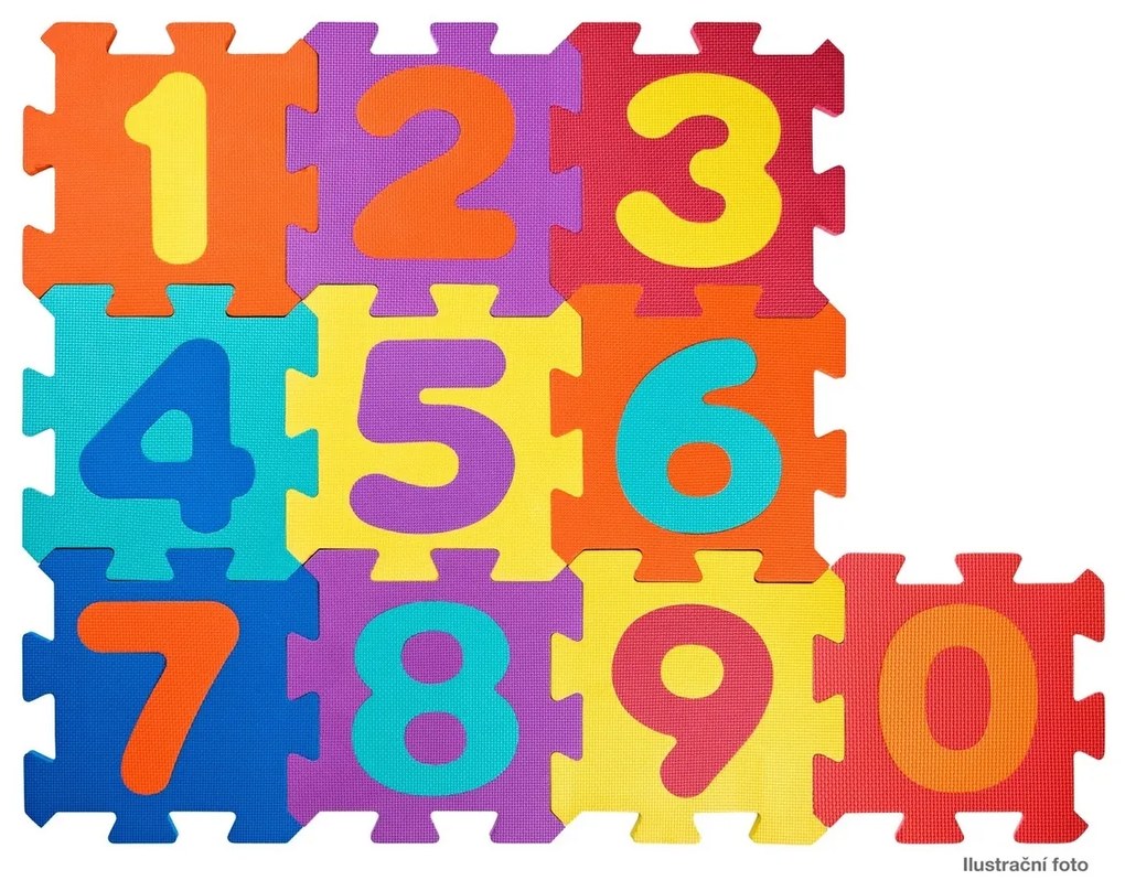 Plastica 91627 puzzle koberec Čísla 26 ks