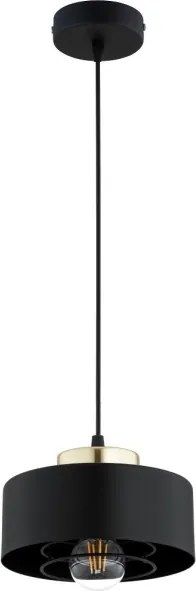 BRILAGI - Závesný luster na lanku SPRING 1xE27/60W/230V pr. 20 cm čierna/zlatá