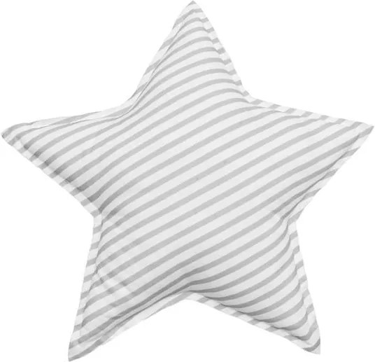Detský bavlnený vankúš v tvare hviezdy BELLAMY Stripes
