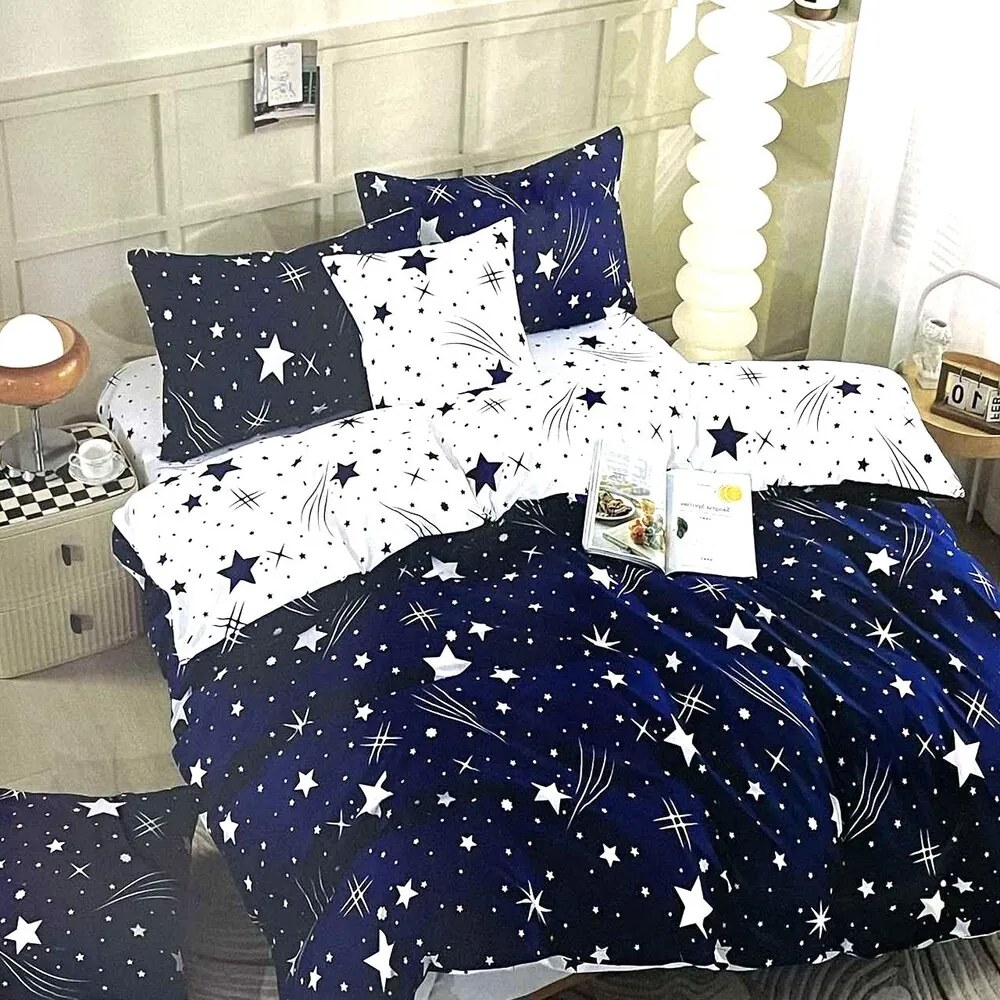 Obliečky STARLUX BLUE 7 dielna sada 140x200 cm