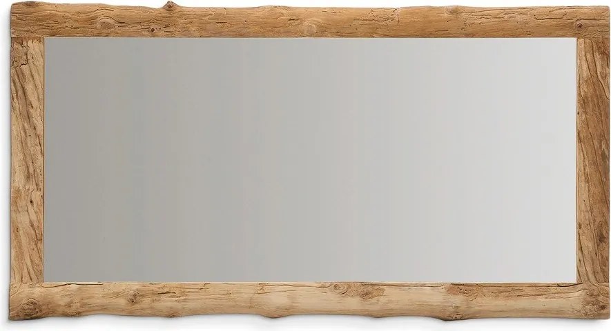 Nástenné zrkadlo s dreveným rámom 105x200 cm Ibro – Kave Home