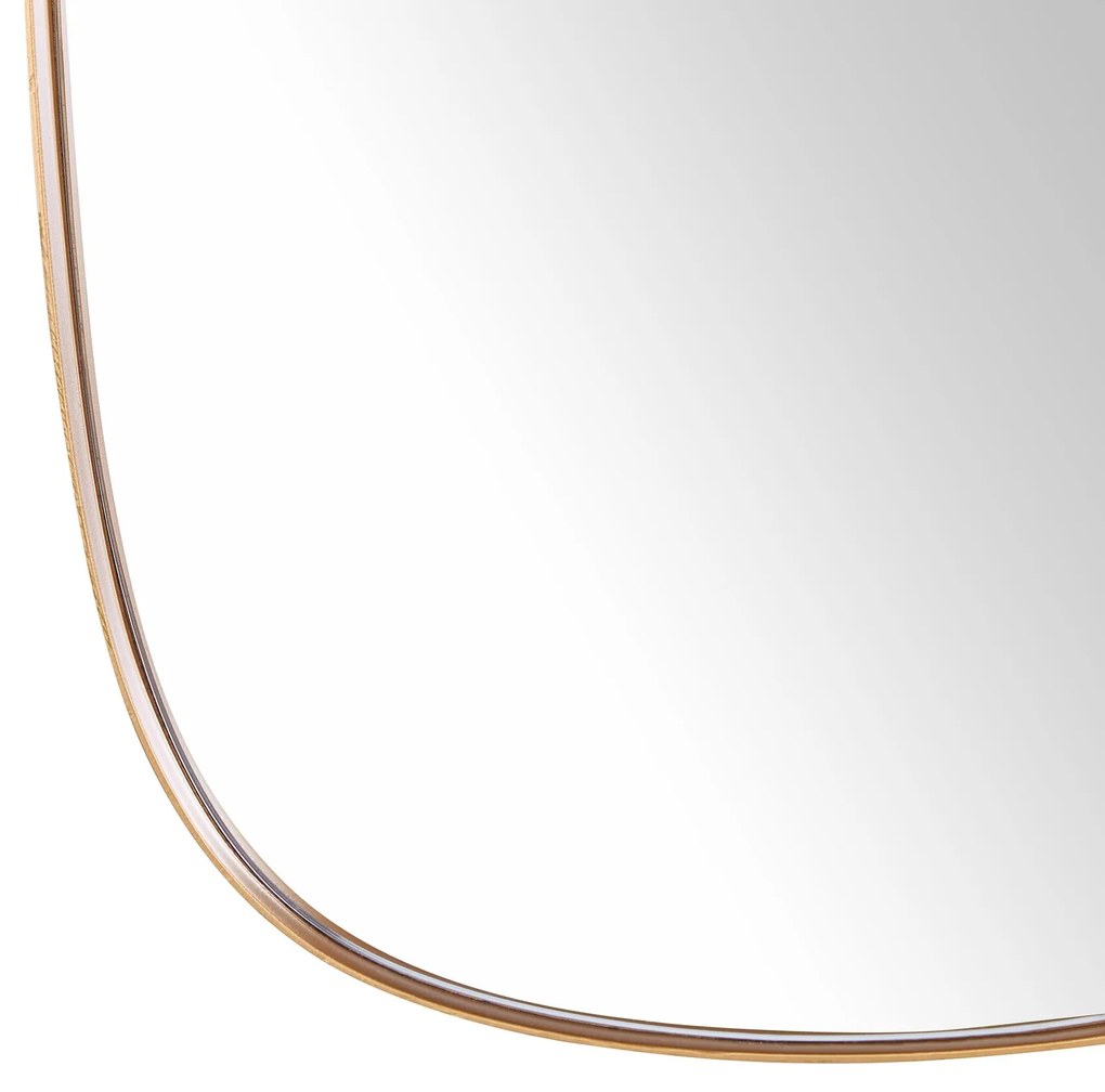 Nástenné kovové zrkadlo 39 x 95 cm zlaté CERGY Beliani