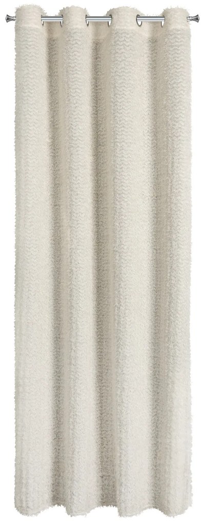 ZÁVES NA KRÚŽKOCH EVA MINGE TIFFANY 135X250 CM KRÉMOVÁ