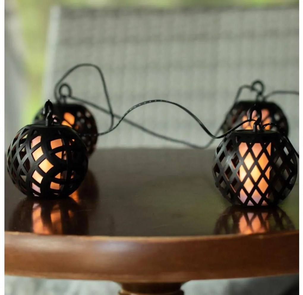 LED Solárna reťaz 60xLED/2m 400 mAh IP44