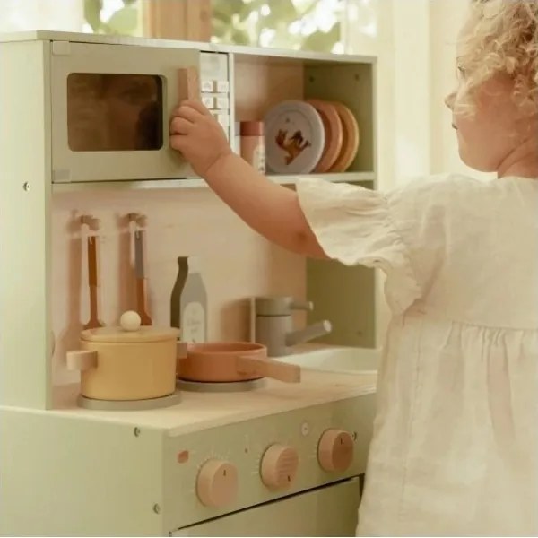 Little Dutch - Drevená kuchynka s príslušenstvom Mint