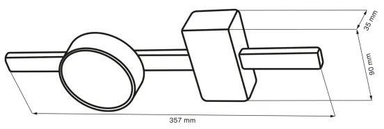 LED Stropné svietidlo JOY 1xGX53/6W/230V čierna
