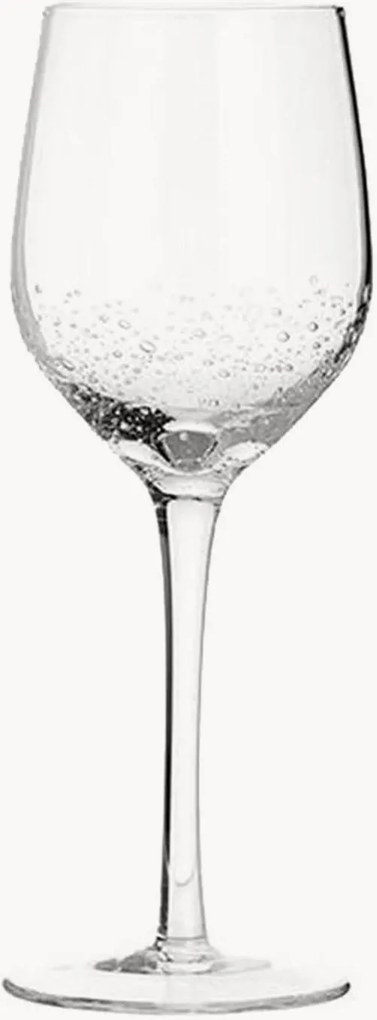 Ručne fúkaný pohár na biele víno Bubble