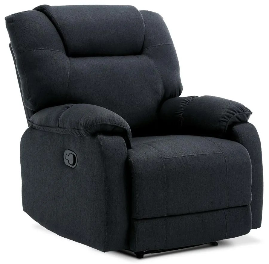TV a relaxačné kreslo TV-4088 GREY2, manuálne polohovanie, poťah šedá látka