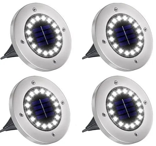 Bezdoteku LEDsolar 16Z vonkajšie svetlo k zapichnutie do zeme 4 ks, 16 LED, bezdrôtové, IPRO, 1W, studená            farba