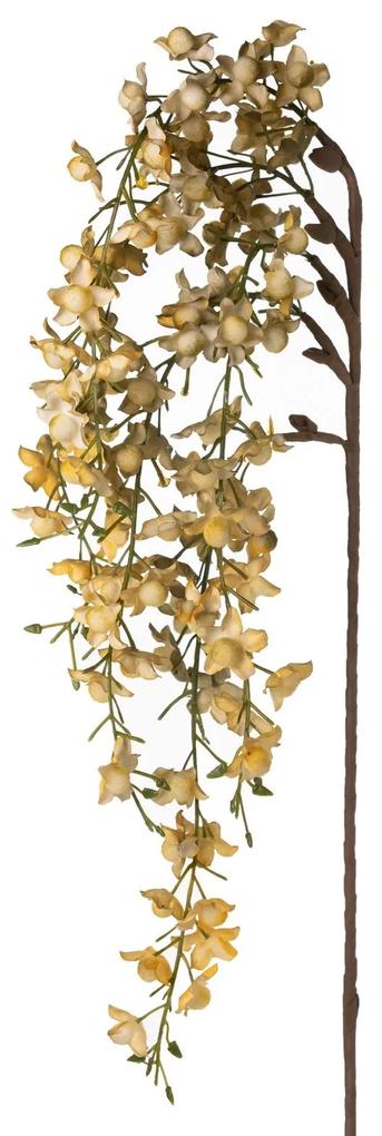 Dekoračný kvet 84 cm, dĺžka s kvetmi 46 cm žltá