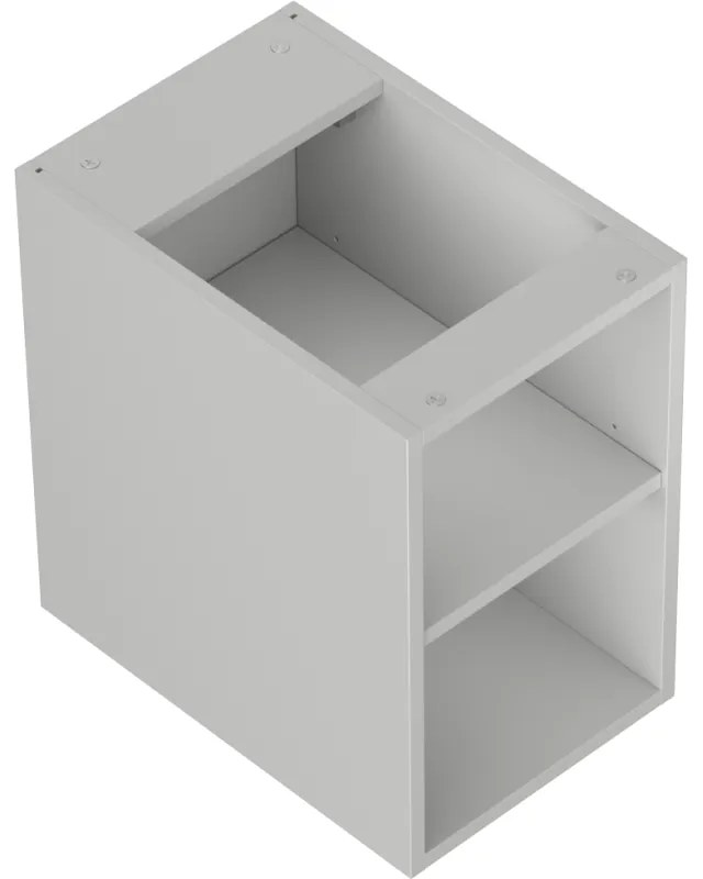 Mexen Box-A, otvorená skrinka s policou 30 cm, sivá matná, 91AX2-0300-470-0-62