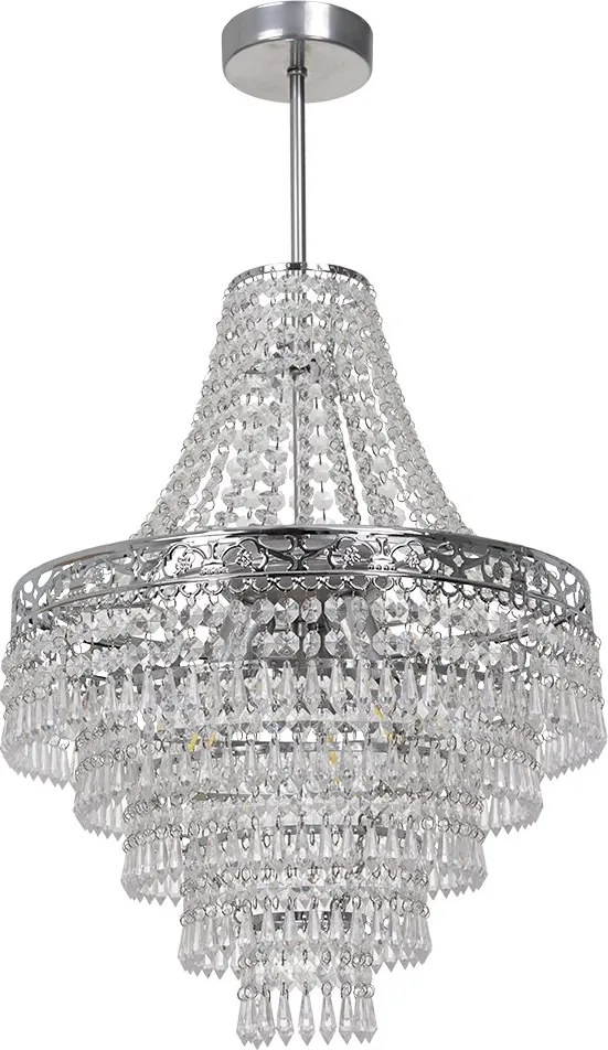 Luster Coral, 1x krištáľové tienidlo, ch