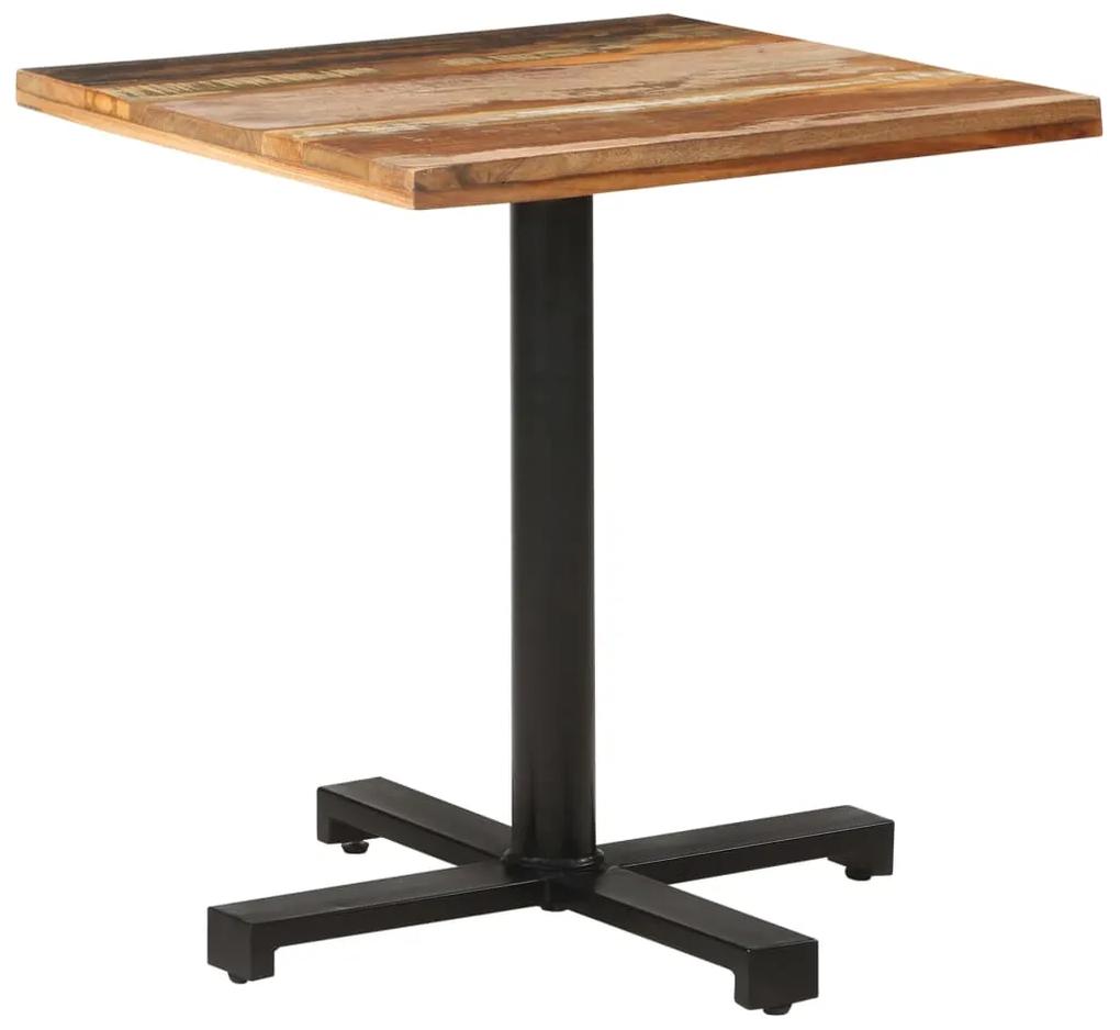 Bistro stôl štvorcový 70x70x75 cm masívne recyklované drevo