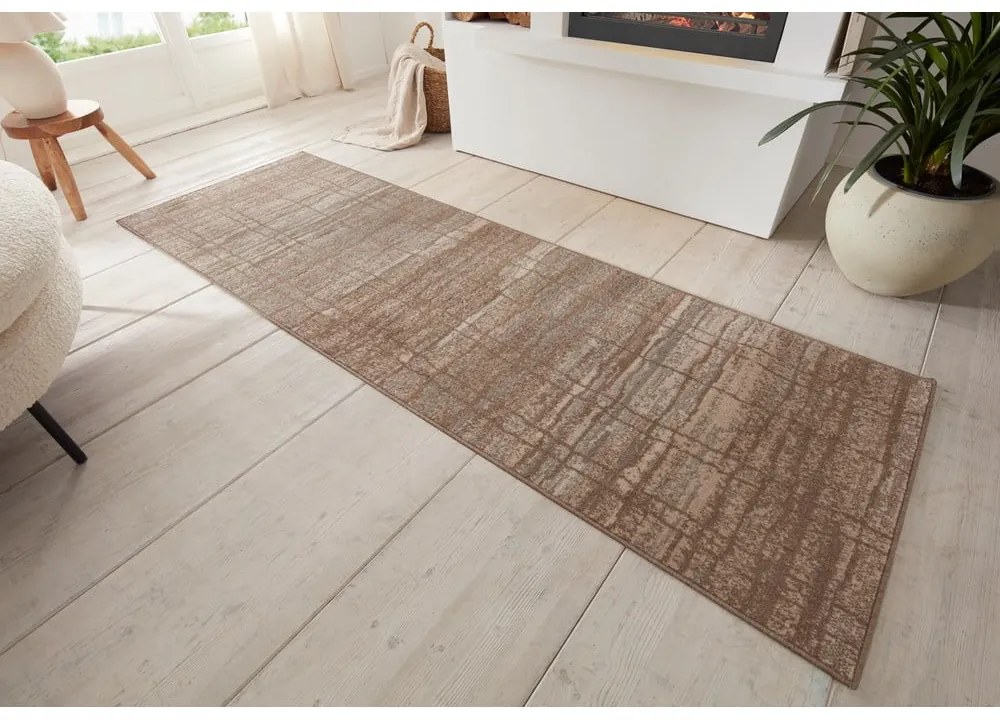 Hnedý/béžový behúň 80x200 cm Terrain – Hanse Home