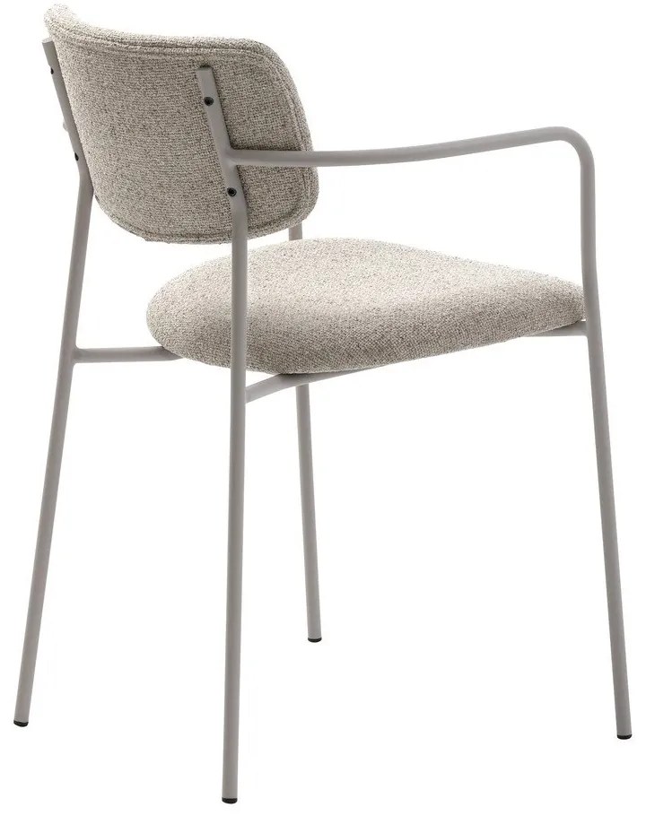 Krémovobiela jedálenská stolička Zama – Unique Furniture