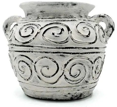 Hlinený kvetináč v gréckom štýle 15cm
