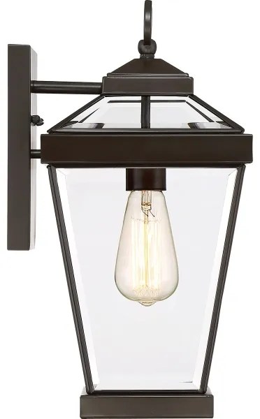 Quoizel QZ-RAVINE2-M-Vonkajšie nástenné svietidlo RAVINE 1xE27/60W/230V IP44 hnedá