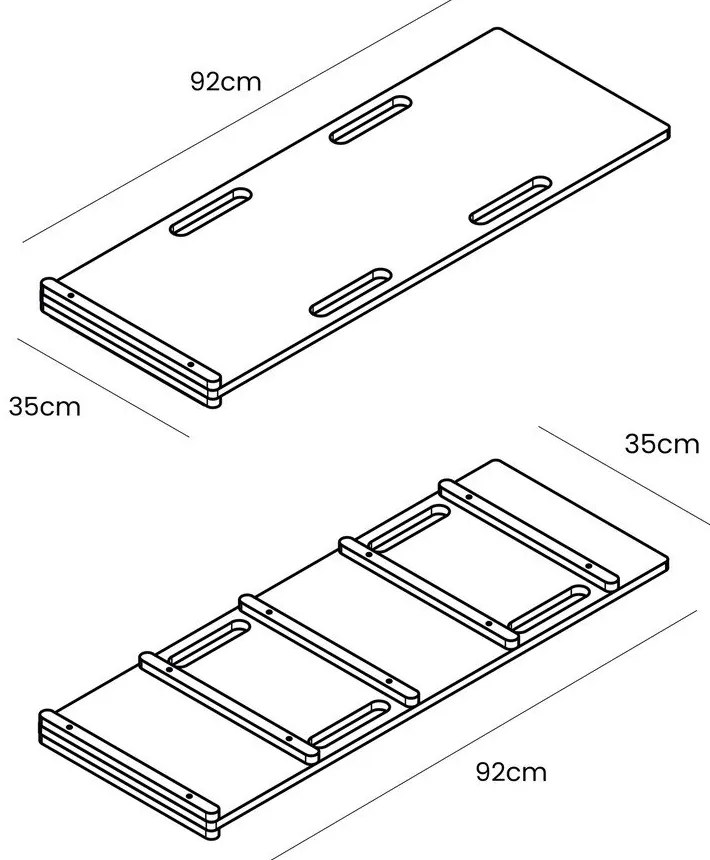 Hojdačka z borovicového dreva v prírodnej farbe 39x75x38 cm Montessori – Meowbaby