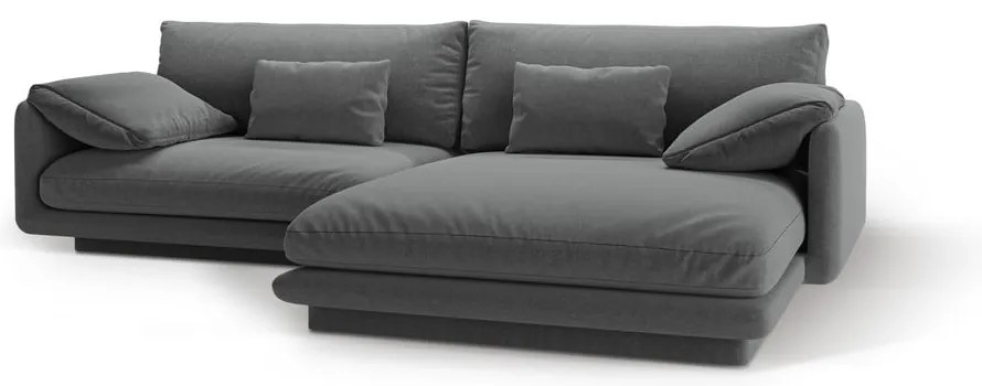 Tmavosivá rohová pohovka (pravý roh) Torino – Micadoni Home