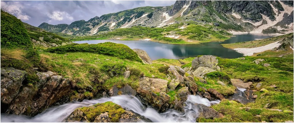 Obraz - Pohľad na horu Rila (120x50 cm)