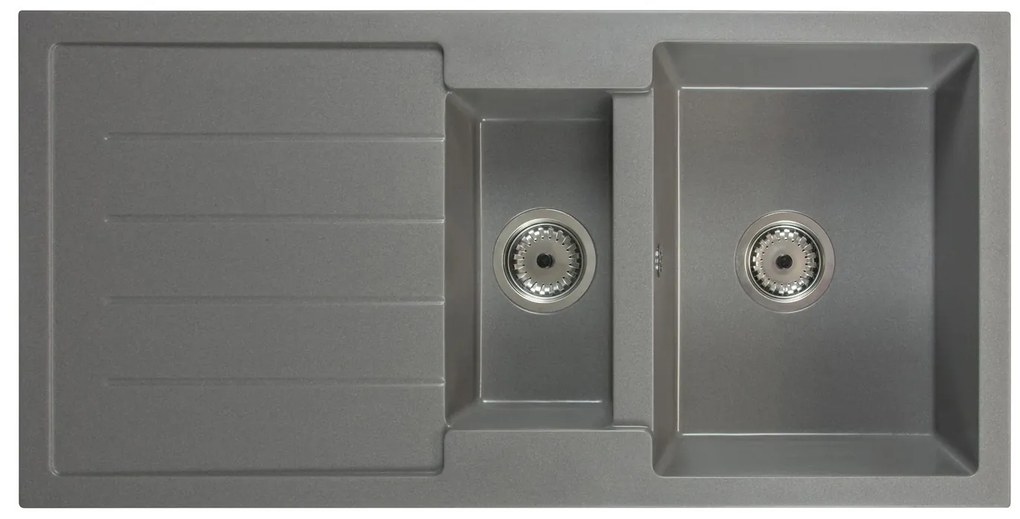 Kuchynský drez Yuxur (sivá) (s 1 otvorom pre batériu) (L). Vlastná spoľahlivá doprava až k Vám domov. 1066211