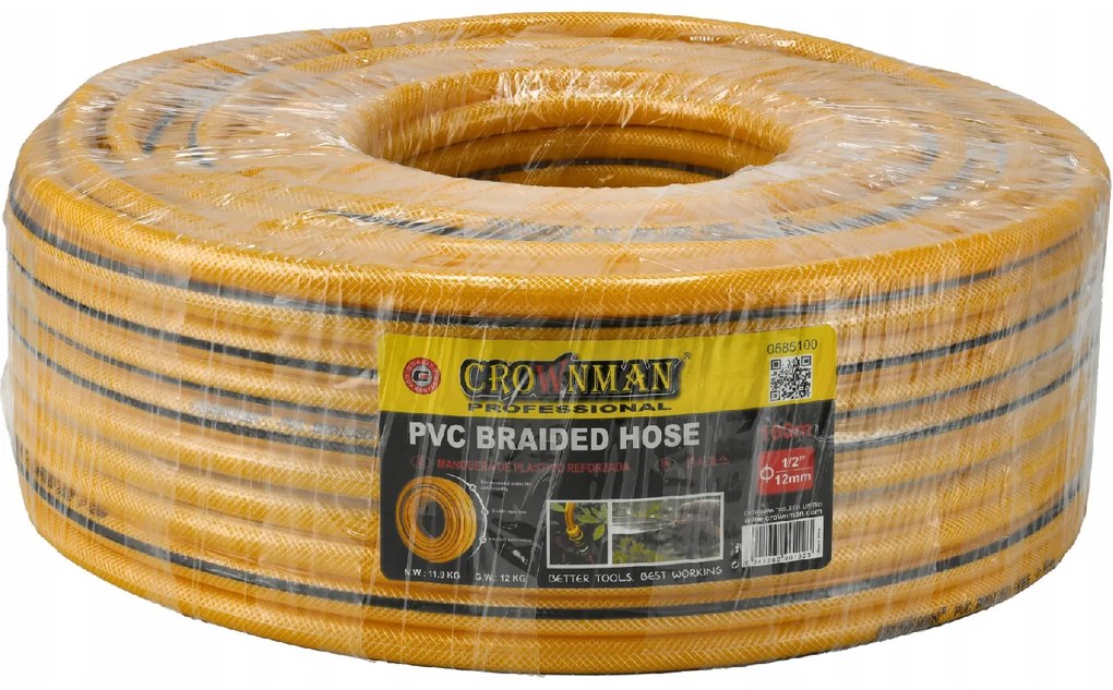 CROWNMAN Záhradná hadica 100m 1/2``