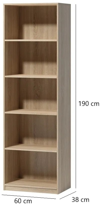 Regál Tatris 190 cm dub sonoma