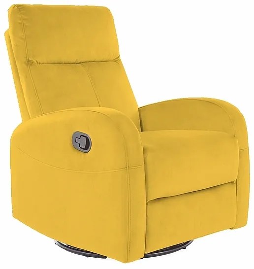 Rozkladacie kreslo Olimp Velvet, žltá