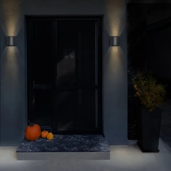 Brilagi - LED Vonkajšie nástenné svietidlo RONDO LED/6W/230V antracit IP54