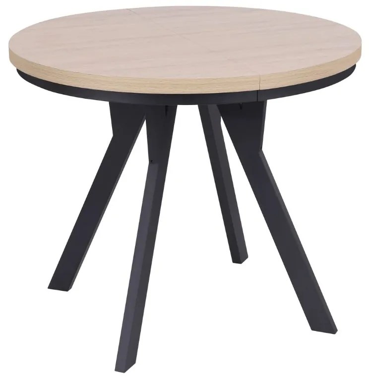 Rozkladací jedálenský stôl Torino 90-190x90 cm, dub prírodný