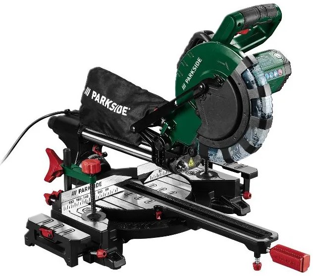 Parkside® Skracovacia a pokosová píla Pzks 2000 C3 + Univerzálny podstavec PUG 1550 A1 (800010815)