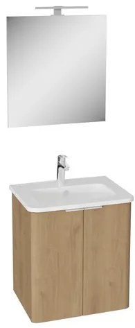 Kúpeľňová zostava s umývadlom VitrA Mia 56,5x62,5x44,5 cm zlatý dub MIASETPR60D
