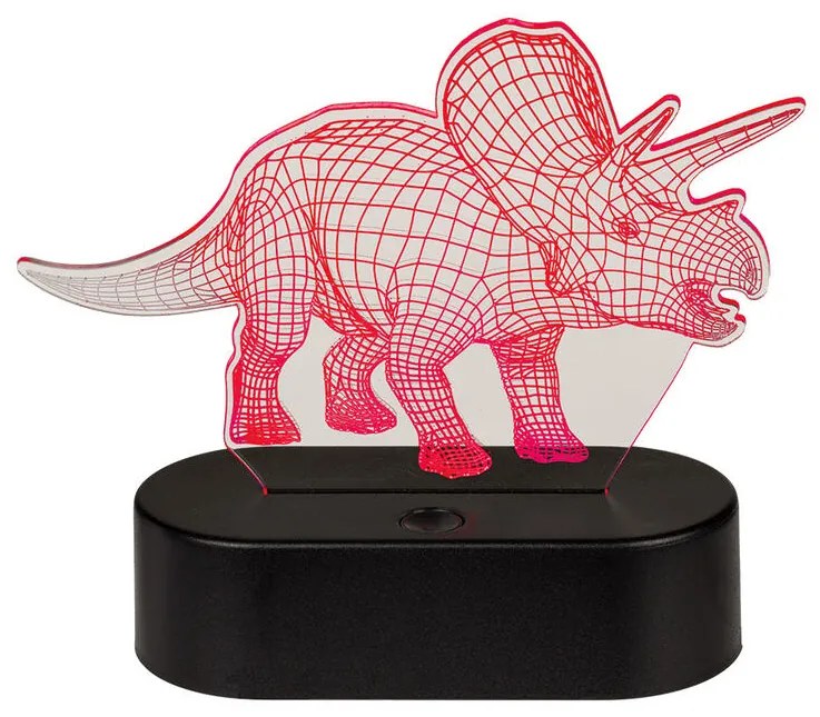 Detská lampička 3D TRICERATOPS